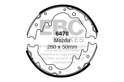 EBC Brake Shoe Replacement Set (6368)