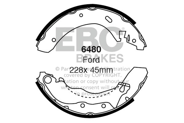 EBC Brake Shoe Replacement Set (6479)