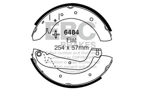 EBC Brake Shoe Replacement Set (6704)
