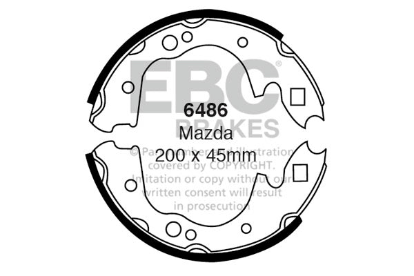 EBC Brake Shoe Replacement Set (6406)
