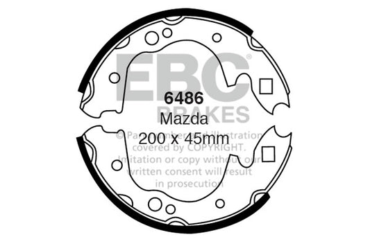 EBC Brake Shoe Replacement Set (6406)