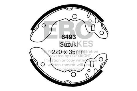 EBC Brake Shoe Replacement Set (6494)