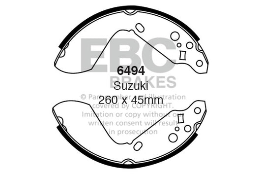 EBC Brake Shoe Replacement Set (6635)
