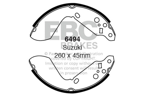 EBC Brake Shoe Replacement Set (6635)