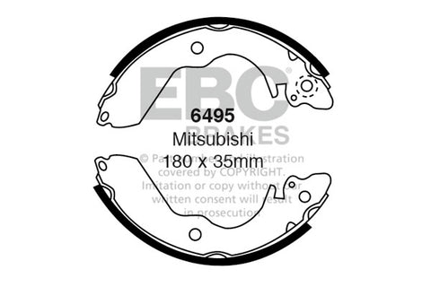 EBC Brake Shoe Replacement Set (6355)