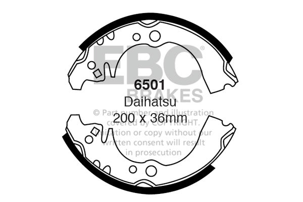 EBC Brake Shoe Replacement Set (6632)