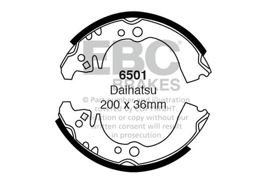 EBC Brake Shoe Replacement Set (6632)