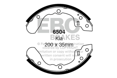 EBC Brake Shoe Replacement Set (6430)