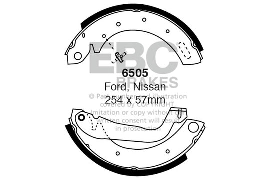EBC Brake Shoe Replacement Set (6480)