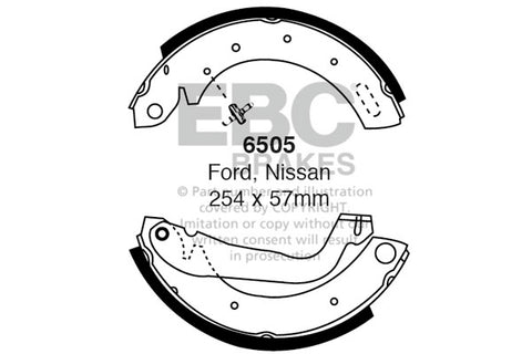 EBC Brake Shoe Replacement Set (6480)