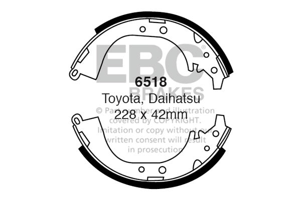 EBC Brake Shoe Replacement Set (6563)