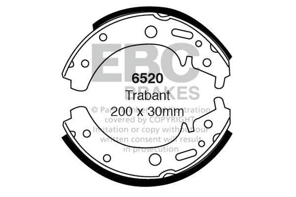 EBC Brake Shoe Replacement Set (6230)