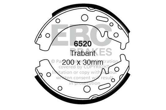 EBC Brake Shoe Replacement Set (6230)