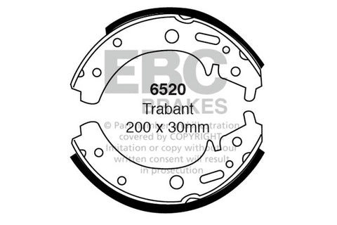 EBC Brake Shoe Replacement Set (6230)