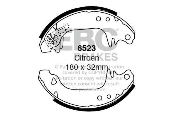 EBC Brake Shoe Replacement Set (6395)