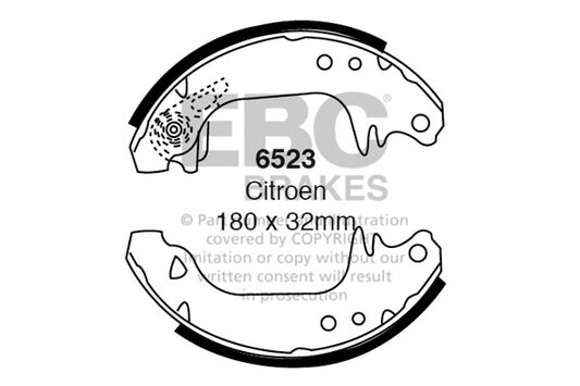 EBC Brake Shoe Replacement Set (6395)