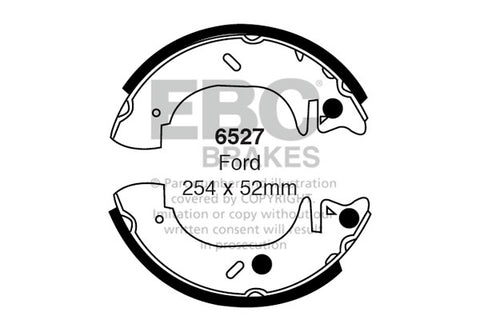 EBC Brake Shoe Replacement Set (6528)