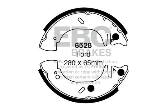 EBC Brake Shoe Replacement Set (6376)