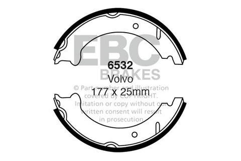 EBC Brake Shoe Replacement Set