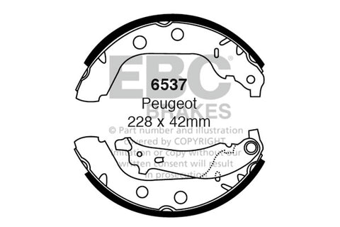 EBC Brake Shoe Replacement Set (5207)