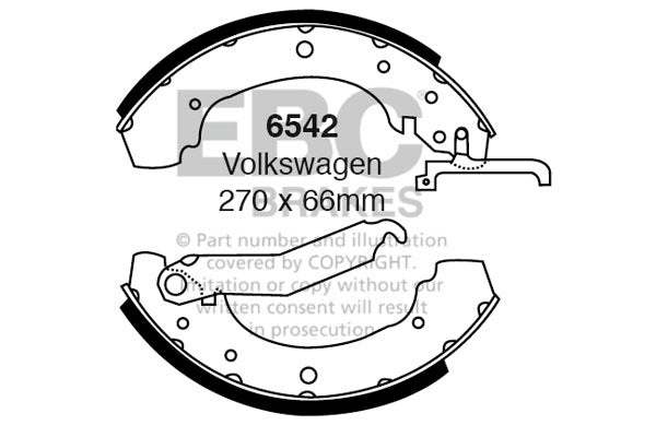 EBC Brake Shoe Replacement Set (5088)