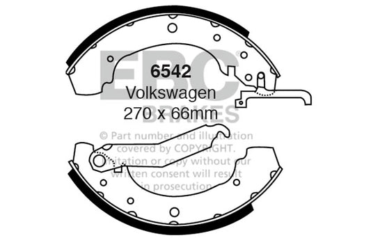 EBC Brake Shoe Replacement Set (5088)