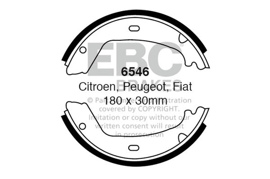EBC Brake Shoe Replacement Set (6516)