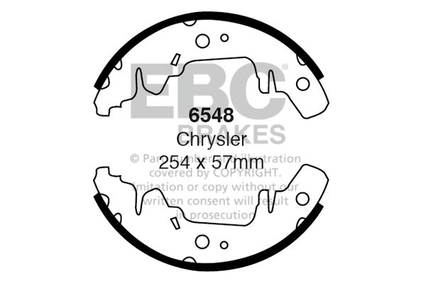 EBC Brake Shoe Replacement Set (6592)