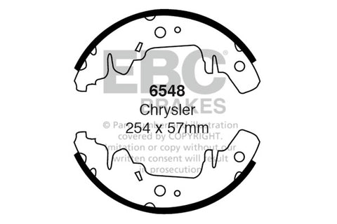 EBC Brake Shoe Replacement Set (6592)