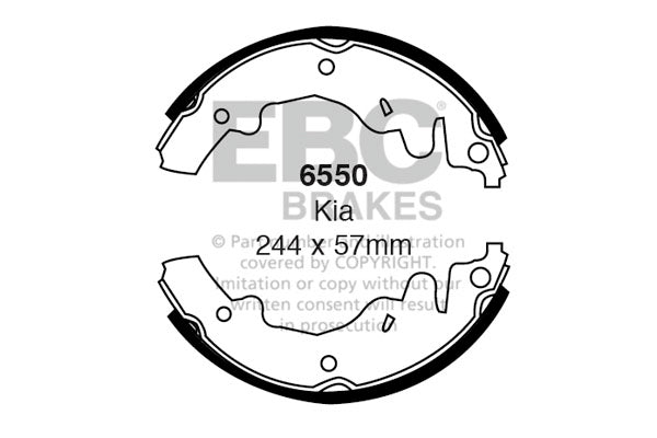 EBC Brake Shoe Replacement Set (6638)