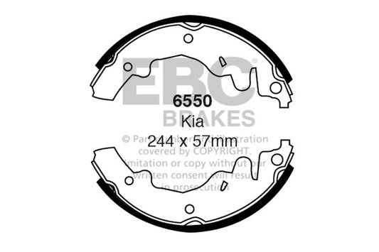 EBC Brake Shoe Replacement Set (6638)