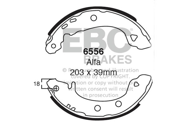 EBC Brake Shoe Replacement Set (6330)