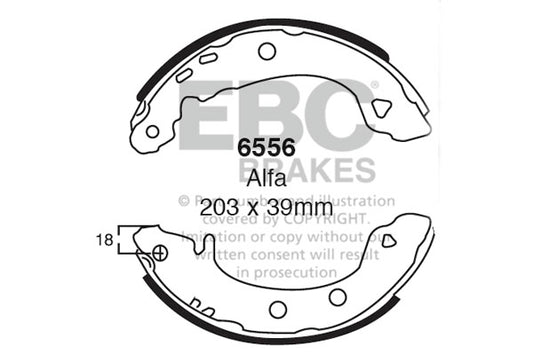 EBC Brake Shoe Replacement Set (6330)