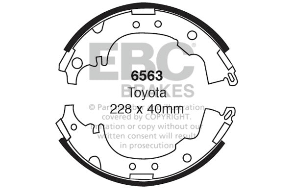 EBC Brake Shoe Replacement Set (6676)