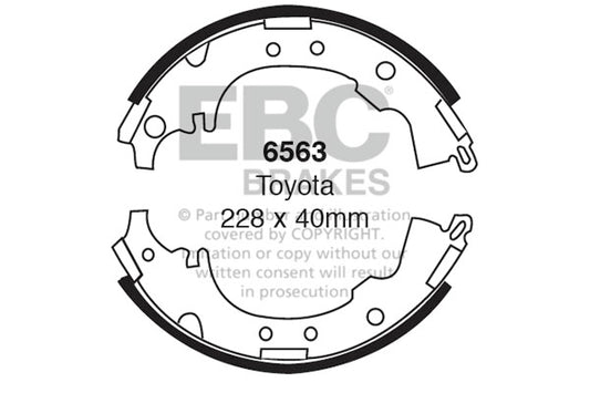 EBC Brake Shoe Replacement Set (6676)