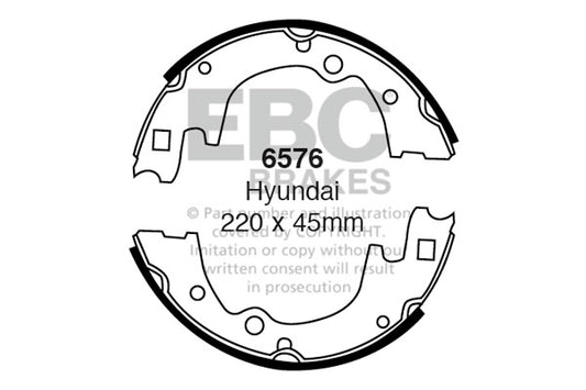 EBC Brake Shoe Replacement Set (6705)