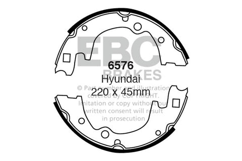 EBC Brake Shoe Replacement Set (6705)