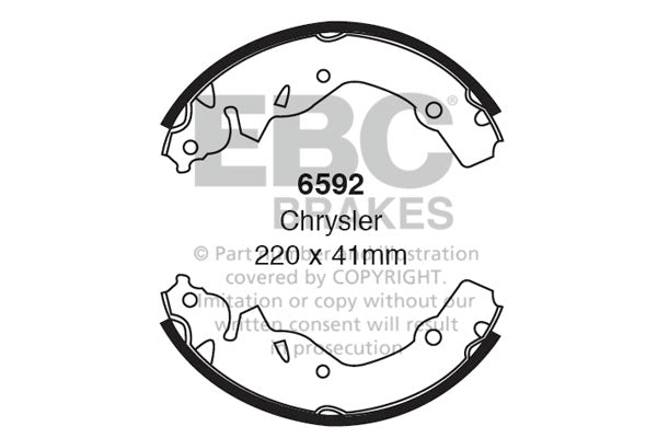 EBC Brake Shoe Replacement Set (6510)