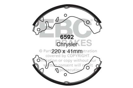 EBC Brake Shoe Replacement Set (6510)