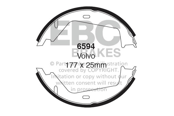 EBC Brake Shoe Replacement Set (6621)