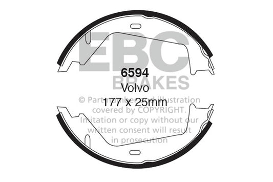 EBC Brake Shoe Replacement Set (6621)