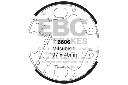 EBC Brake Shoe Replacement Set (6422)