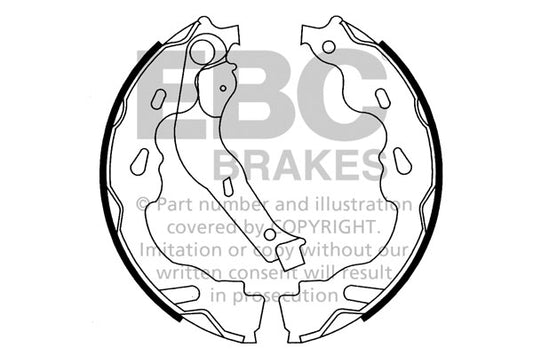 EBC Brake Shoe Replacement Set (6618)