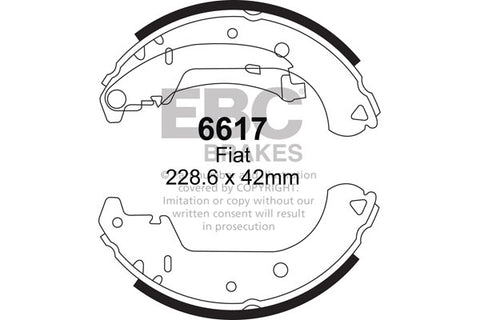 EBC Brake Shoe Replacement Set (6697)