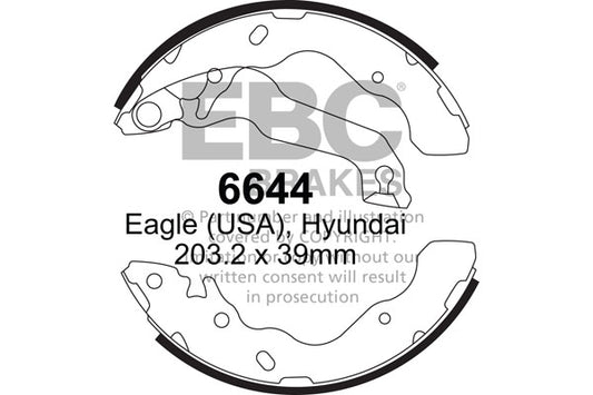 EBC Brake Shoe Replacement Set (6683)