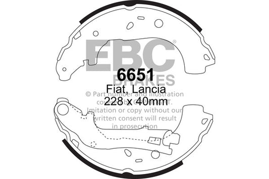 EBC Brake Shoe Replacement Set (6617)