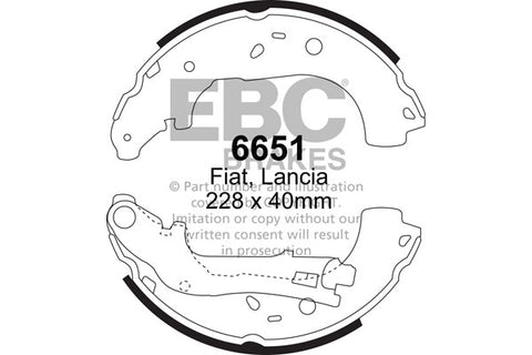 EBC Brake Shoe Replacement Set (6617)