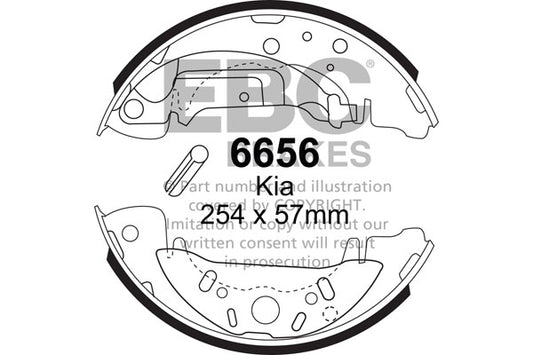 EBC Brake Shoe Replacement Set (6504)
