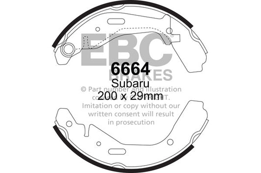 EBC Brake Shoe Replacement Set (6541)