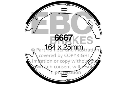 EBC Brake Shoe Replacement Set (6521)